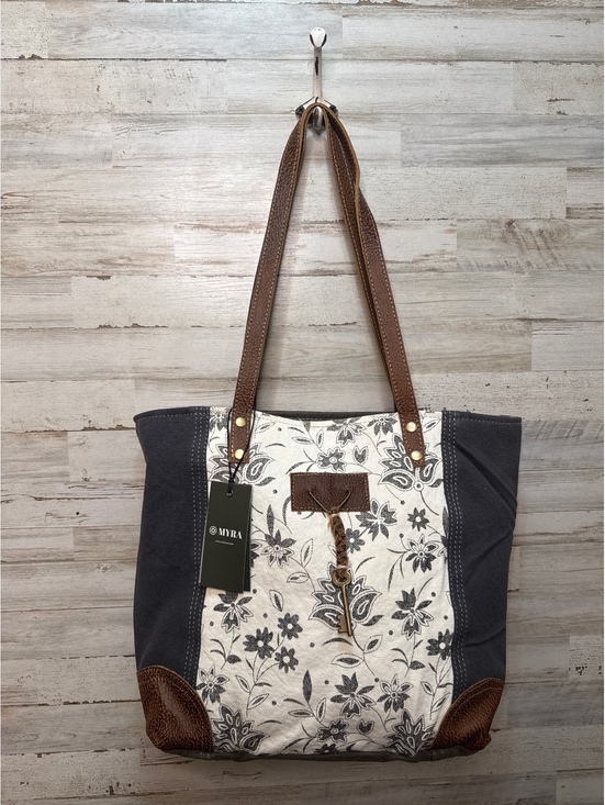 Myra Bag Handbags - Myra Bag Abstract Key Tote Bag S-1456